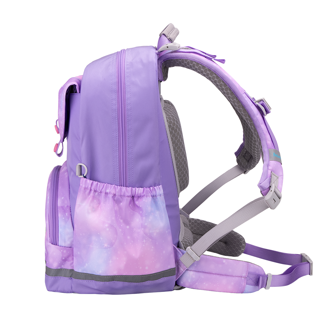 SE102P School Bag Galaxy Unicorn Light Purple